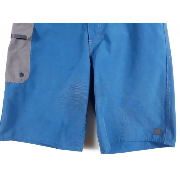 Tavik Modern Beach Culture Blue & Gray Board Shorts Swim Trunks Mens Size 32 - Picture 3 of 14